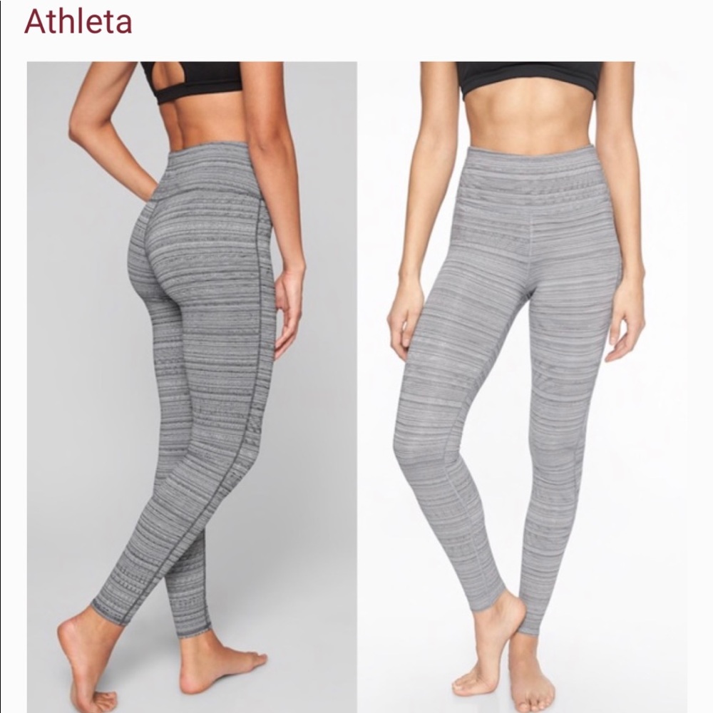 Athleta High Rise Jacquard Chaturanga Tight